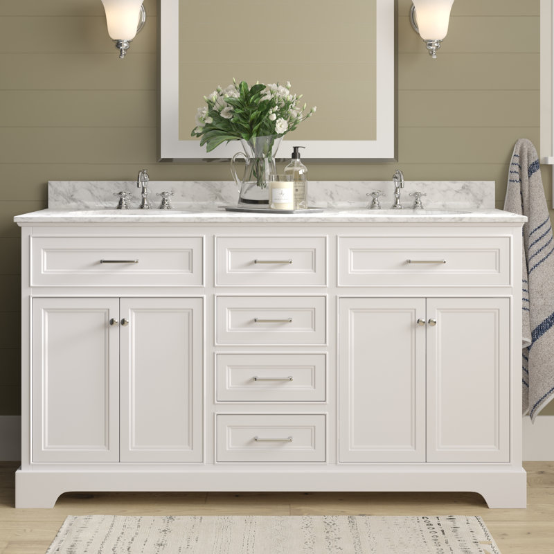 Eliason 60" Double Bathroom Vanity Set & Reviews Joss & Main